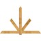Ekena Millwork Kennewick Rough Sawn Timber Gable Bracket, Western Red Cedar, 96"W x 64"H x 6"D x 6"F, 16/12 Pitch GBW096X64X0606KEN00RWR - alternate 1